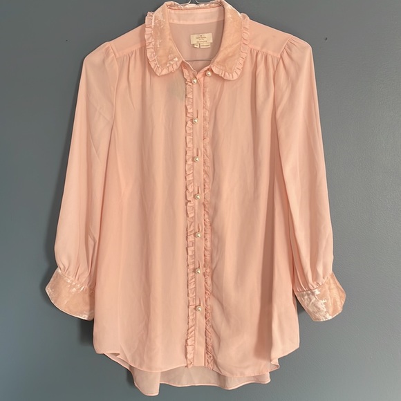 kate spade Pink Button Down Shirt - Picture 3 of 16